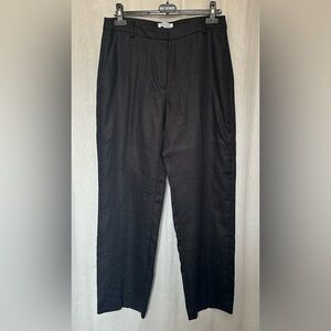 & OTHER STORIES Black Linen Pants EU 42